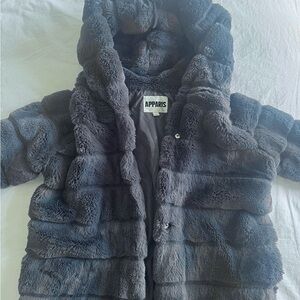 Apparis Slate Blue Teddy Jacket